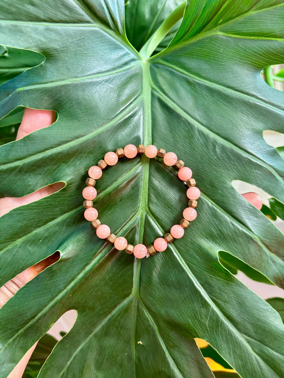 Agate & Hematite bracelet