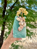 Toucan carving on Green Aventurine - Citrine Tree