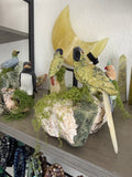 Parrot carving on Aquamarine
