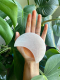 Selenite crescent moon charging plate