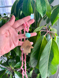 Rhodochrosite & Amazonite necklace