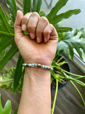 Turquoise - Hematite - Moss Agate bracelet