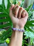 Rough Ruby & Amethyst bracelet