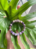 Rough Ruby & Amethyst bracelet