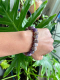 Rough Ruby & Amethyst bracelet