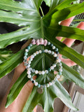 Rough Ruby & Moss Agate bracelets